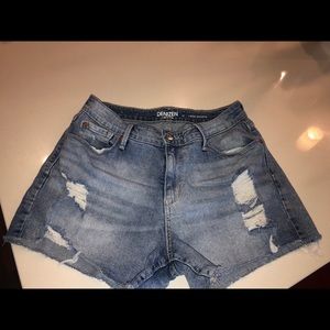 Denizen Levi’s Distressed High Waisted Shorts
